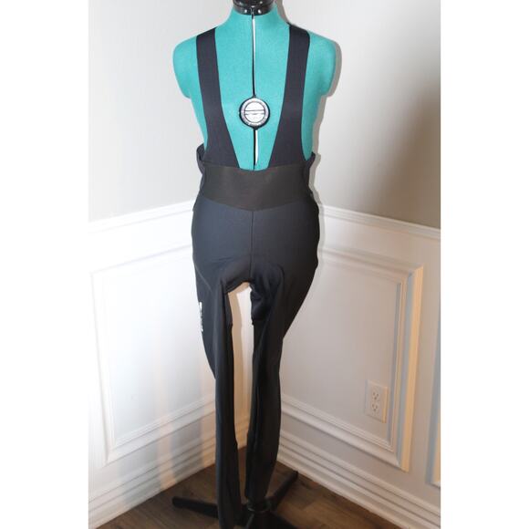 NWOT Pearl Izumi Thermal Cycling Bib Tights Black Padded Reflective Size L - Picture 1 of 6